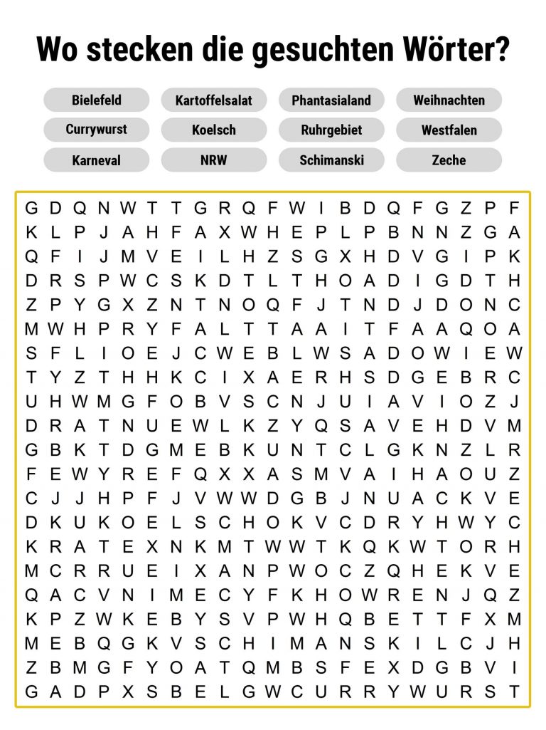 NRWeihnachtsraetsel_04_Wortsuche - QUIZmag: Individuelle Rätsel